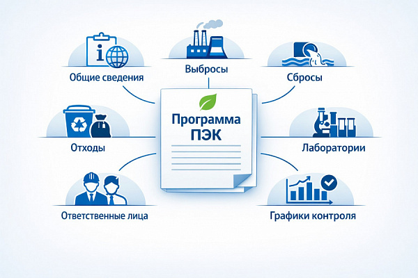 Разработка программы ПЭК для предприятий I-III категории в 2026 году