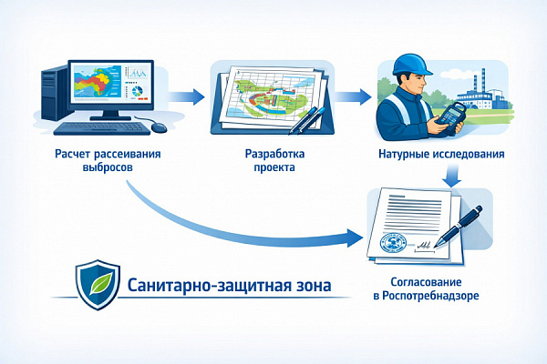 Разработка проекта санитарно-защитной зоны (СЗЗ) — цены, этапы, согласование