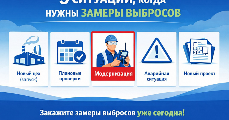 Замеры промышленных выбросов