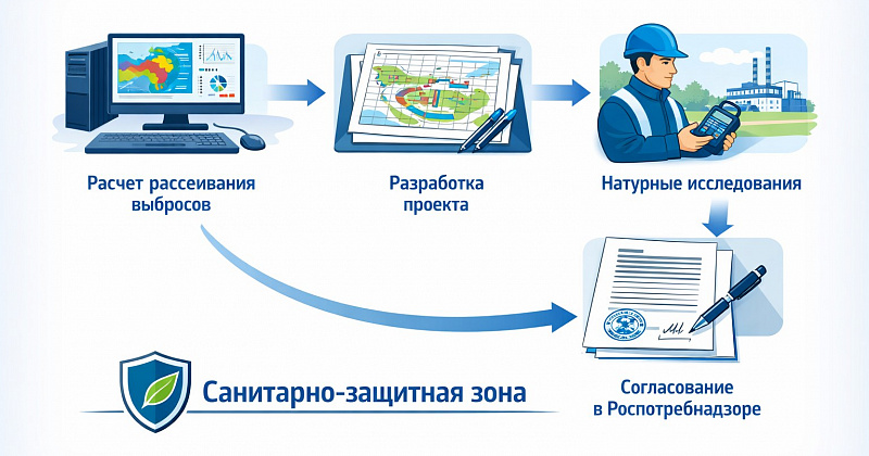 Разработка проекта санитарно-защитной зоны (СЗЗ) — цены, этапы, согласование