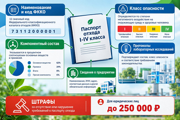 Паспортизация отходов I-IV класса