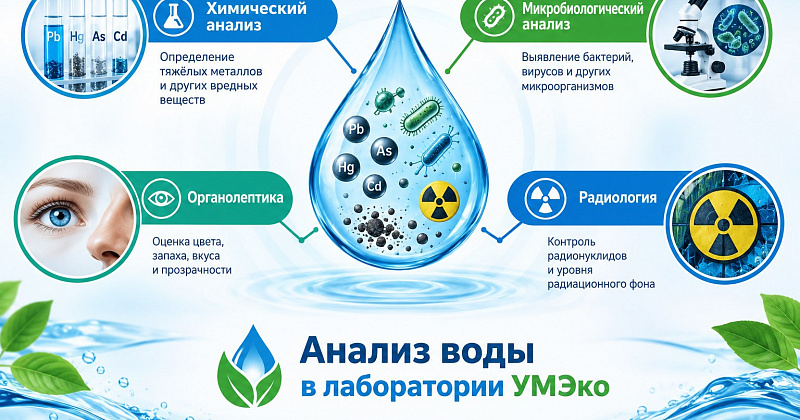 Анализ воды: лабораторные исследования питьевой и природной воды | Лаборатория УМЭко